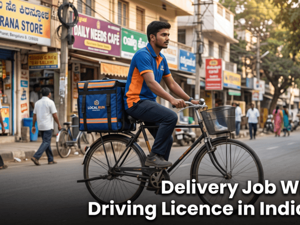 Delivery partner job without driving licence India 2026
