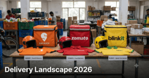Swiggy vs Zomato vs Blinkit salary comparison 2026 infographic